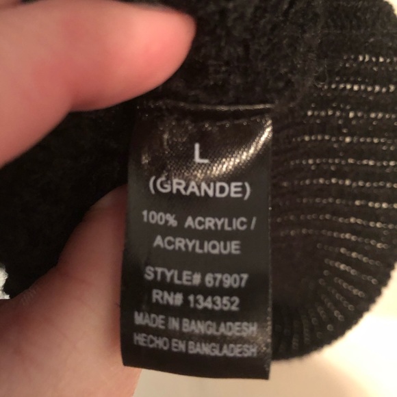 Dottie Couture 2Sable Black Waffle Weave Sweater - Picture 9 of 9